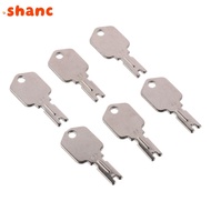 SHANC 12Pcs Forklift Key, Silver Metal Ignition Keys, Car Assessories Parts Assessories For Car