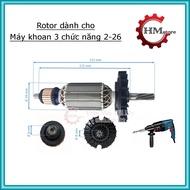 Roto máy khoan 3 chức năng 2-26 - Ruột máy khoan dành cho đa số các hãng trên thị trường - Ruột máy 