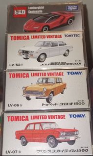 Tomytec TLV Tomica 半脫坑set (110@1, 400 for all 再加送 *全新 *初回版 no. 81 🟢林寶 Centenario)