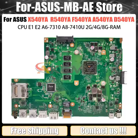 For ASUS VivoBook R540YA F540YA A540YA D540YA Mainboard X540YA BX540Y X540Y Laptop Motherboard CPU E