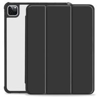 全城熱賣 - 適用於iPad Pro 12.9 2022 / 2021 / 2020 三折煥彩氣囊防摔智能休眠皮套（黑色）