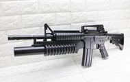 武SHOW KWC M4A1 M203 空氣槍 ( KA37 BB槍玩具槍生存遊戲榴彈發射器步槍AR長槍卡賓槍