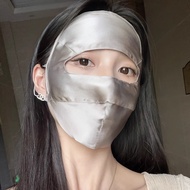 Topeng Muka Pelindung Matahari Songhe 100% Sutera Mulberi Musim Bunga Musim Panas Perlindungan UV Lu