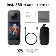 Insta360 กล้องแอคชั่น X5 กันน้ำลึก 12m Sensor 1/1.28" ถ่ายวิดีโอ 8K ถ่ายรูป 72MP 360 Action Camera