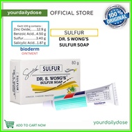 ๑ ☫ ◧ Dr. S. Wong's Bioderm Ointment and Sulfur Soap with moisturizer Anti Acne Remove pimple