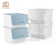 JL Furniture 35L Stackable Storage Box Multipurpose Organizer Plastic Box Plastic Container Kotak