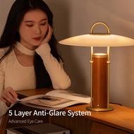 Aisilan Hotel Luxury Besides Living Room Bedroom Solid Wood Brass Glass Gold Dimmable Touch Switch D