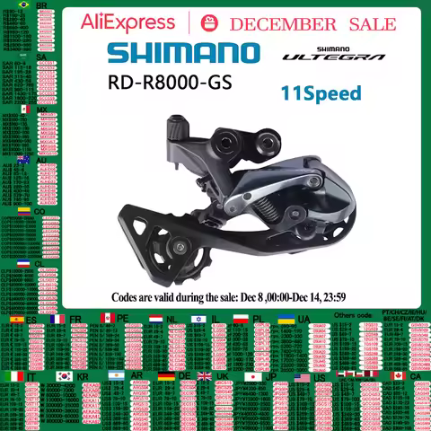 SHIMANO ULTEGRA RD-R8000-SS/RD-R8000-GS Rear Derailleur 11 Speed Medium/Short Cage For Road Bike Rid