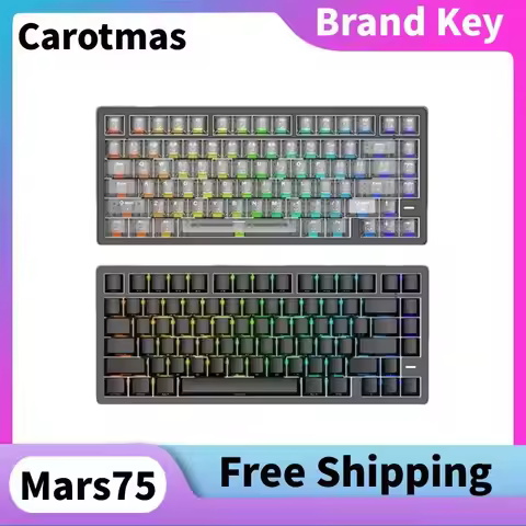 Irok Carotmas Mars75 75Pro 8000HZ Wired Mechanical Axis Gaming Keyboard RT 0.001mm 256KHZ Scanning R