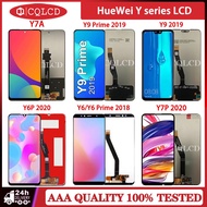 For HUAWEI Y7A LCD Y9 Prime 2019 LCD Y9 2019 LCD Y6P 2020 LCD Y6/Y6 Prime Y7P 2020 Y6 Pro 2019 Y5 2018 Y8P 2020 Y7/Y7 Pro LCD Display Touch Screen Digitizer Replacement