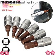 MARA 1Pcs Square Drive Socket, Hex Head H3 H4 H5 H6 H7 H8 H10 Hex Socket Screwdriver Bit, Manual Too