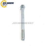 CVT Block Bolt M6 X 80 Key 8 Thread 10 Flange Bolt 6X80 White Length 80mm Galvanized