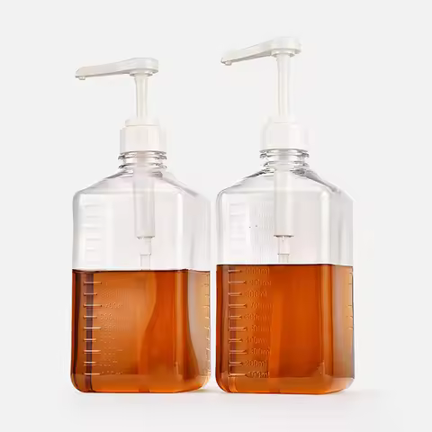 1PC 1600ml Liquid Dispenser with Scale Coffee Syrup Bee Drip Bottle with Hydraulic Pump Nozzle Head 