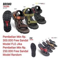 Sandal Gunung Pria Connec Model BROMO, Sandal Gunung Connec Pria