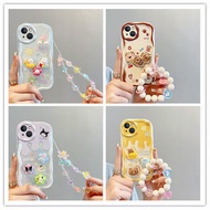 casing iphone 15 plus Cute cream 3D doll phone case for iPhone 15 case bts