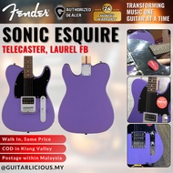 Squier Sonic Esquire H Electric Guitar w/Black Pickguard, Laurel FB - Ultraviolet