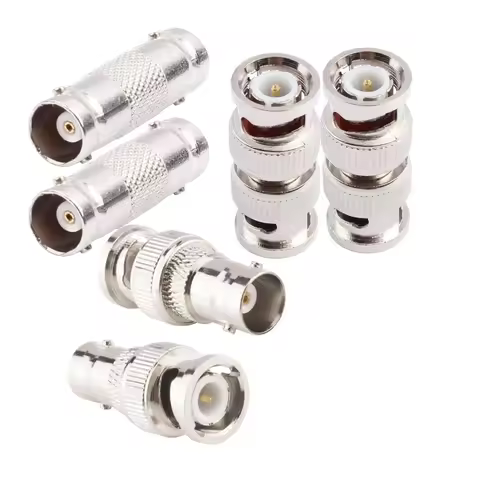 BNC Adapter Kit BNC Male Female to BNC Male Female RF Coax Coaxial Connector Kit 6 Pcs