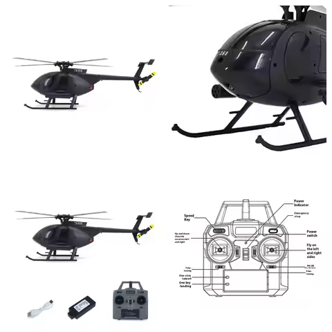 1/28 RC ERA C189 Plastic RC Helicopter Gyroscope One Key Landing Missile Rack Battery Model Aircraft