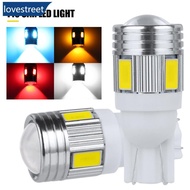 LOVESTREET T10 Car W5W 6SMD 5630 LED Bulb Reverse Signal Light Reading Lamps DC 12V Auto Wedge Side 