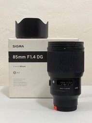 有盒 9成新 Sigma 85mm f1.4 dg hsm art Sony e mount