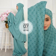 Telekung Cotton Italian Crepe Embroidery