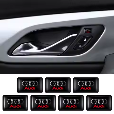 20Pcs Car Styling 3D Epoxy Vinyl Stickers For Audi A1 A2 A3 A4 A5 A6 A7 Q1 Q2 Q3 Q4 Q5 Q6 Q7 Q8 TT B