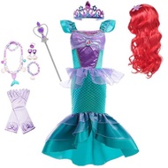 兒童美人魚公主連衣裙女童生日禮服兒童節表演服裝cosplay迪士尼