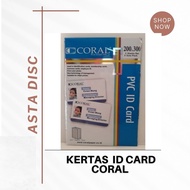 CORAL KERTAS PVC BAHAN ID CARD ISI 5 LEMBAR / ID CARD CORAL