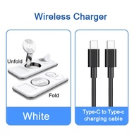 ZUZG 3-IN-1 Portable Wireless Charger Stand Dock For Apple Watch 10 9 8 7 AirPods iPhone 16 Pro max