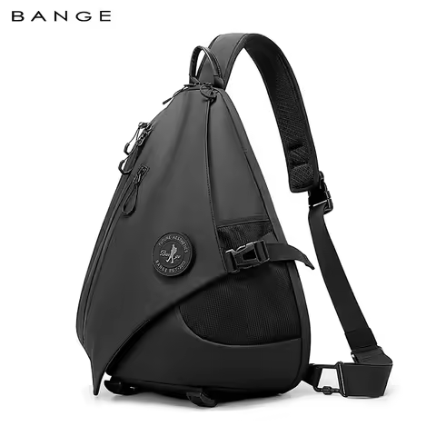 bange Men's single shoulder fashion light crossbody men's waterproof large capacity chest bag leisur