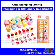 Stationery 📐 Cop Ganjaran Cute Stamping Colorful Fun Reward Stamp Toy Cartoon Chop Encouragement Gif
