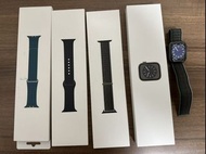 幾乎全新的 Apple Watch Series 8（GPS + 蜂窩網絡）- 45 毫米石墨不銹鋼錶殼帶 3 條錶帶