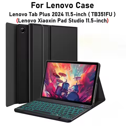 Keyboard Case for Lenovo Tab Plus 2024 11.5 Inch TB351FU Tablet Keyboard Cover for Lenovo Xiaoxin Pa