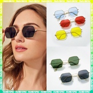 Hexagonal Sunglasses Spek Hitam Cermin Mata Hexagon