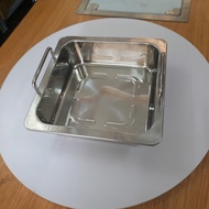1-compartment stainless steel square hot pot, 1-compartment induction cooker hot pot, 2-compartment 