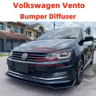 Volkswagen Vento Front Bumper Diffuser Lip Wrap Angle Splitters Side Skirt Rear Skirt Black &amp; Carbon