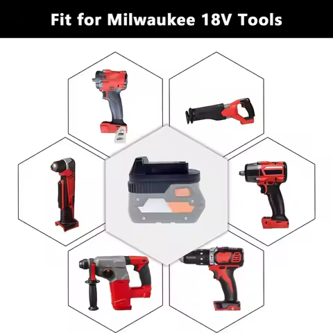 Tool Accessory Adapter AR18ML Compatible for Milwaukee 18V Li-Ion Battery Cordless Power Tools for R