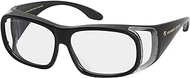 Eagle Eyes FitOn DigiTec Fit Over Blue Light Blocking Computer Glasses - Wear Over Prescription Glasses/Reading Glasses/RX Glasses - 99.9% UV Protection with Anti-Reflective (Large, Black)