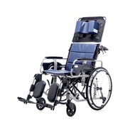 Bion Detac Recliner Wheelchair | Height Adjustable Head Rest Detachable Leg Rests Aluminium Frame