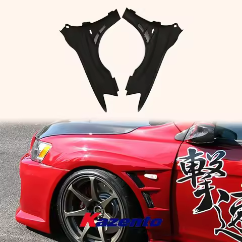For Mitsubishi EVO 10 X Lancer Evolution Vented Front Fender Carbon Fiber