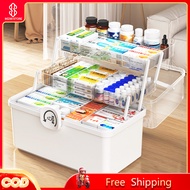 IKEA Medicine Storage Box Multi-Purpose First Aid Kit Box Ubat Kotak Simpan Multi-Layer Storage Box
