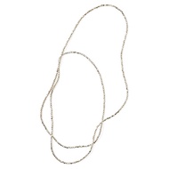 Free Shipping】fog linen work Silver Beaded Necklace (L)IHC318L-S 【Free Shipping to Hokkaido】 【Free