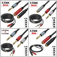 Big Three Core/Big Two Core 6.35mm Distributed Audio Cable 6.5 Stereo Dual Mono Male to Male/Male to