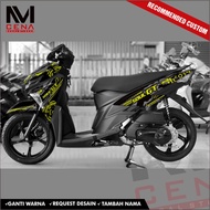 Sticker Decal Soul GT 125 Full Body, Sticker Mio Soul GT 125 Striping Soul GT 125 GFX12