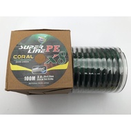 ORCA PE 3.0 X8 Line CoralORCA in Dark Green connecting FishingOmah Shop