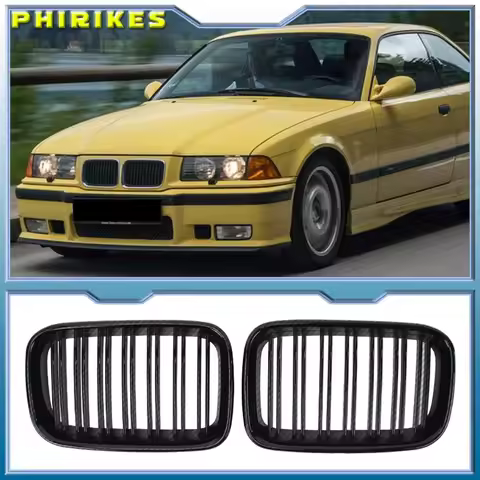 Black E36 Grille ABS Front Replacement Hood Kidney Grill for BMW E36 1992-1996 for BMW 318i 323i 325