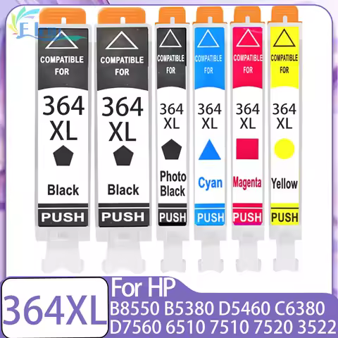 364 364XL Ink Cartridges for HP 364 XL 364xl For HP Photosmart B8550 B8553 B8558 C6380 C6383 C5324 C