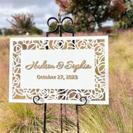 Customized Newcomer Name Wedding Sign Welcome Wedding Decoration, Wedding Engagement Gift Welcome Bo