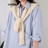 Lovito Casual Plain Knot Scarve for Women L63AD285