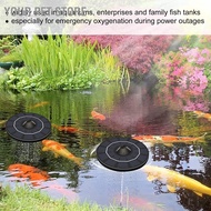 Your Pet Store Solar Oxygen Pump 6V 2.5W Low Noise Energy Saving Portable Water Air for Fish Tank Aq